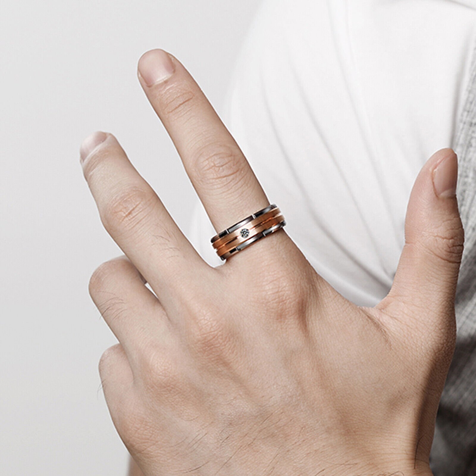 WM-R101 Tungsten Carbide Ring for Men 8 mm — image 8