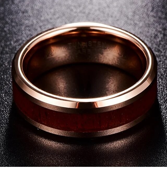 WM-R113 - 8 mm Tungsten Carbide Ring — image 3