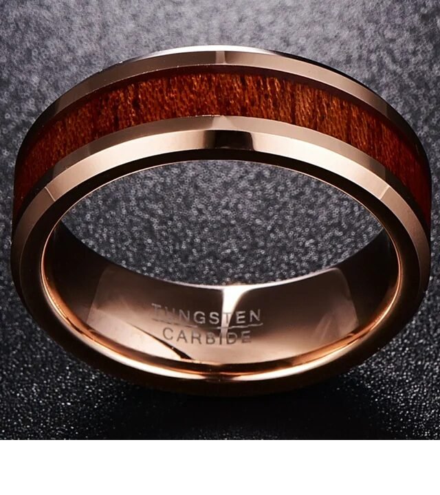 WM-R113 - 8 mm Tungsten Carbide Ring — image 4