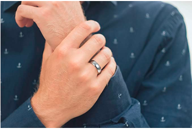 WM-R147 - Shiny Silver 6 mm Tungsten Carbide Ring — image 4