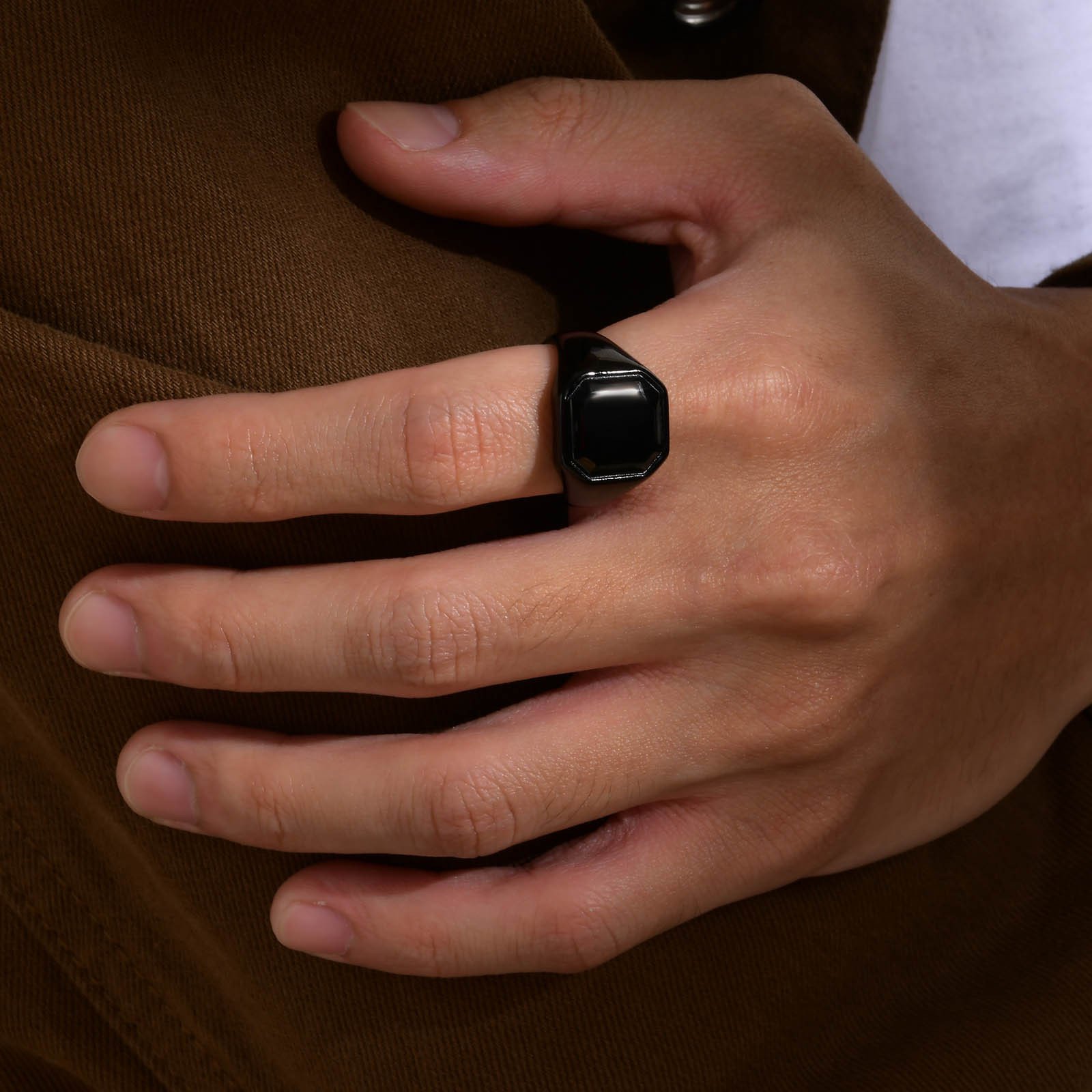 WM-R157 – Black Stainless Steel Ring — image 11
