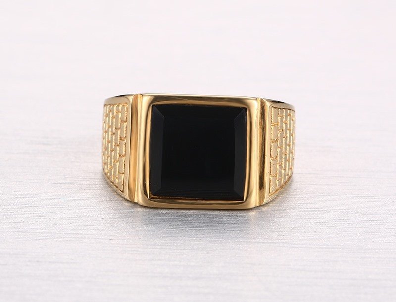 WM-R161 – Golden Stainless Steel Ring — image 4