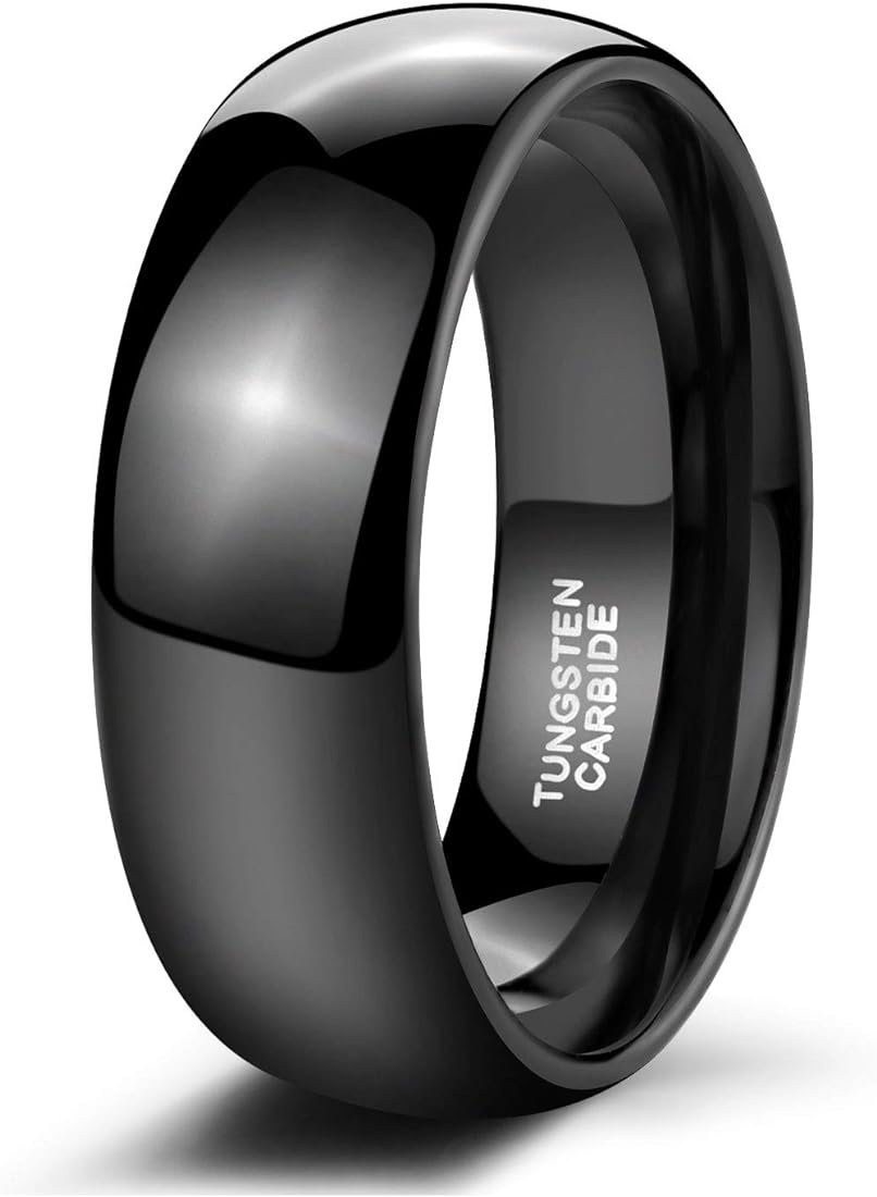 WM-R166 Tungsten Carbide Ring for Men 8 mm — image 3