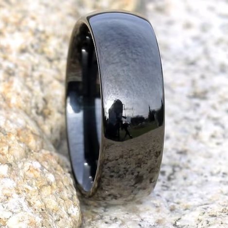 WM-R166 Tungsten Carbide Ring for Men 8 mm — image 4
