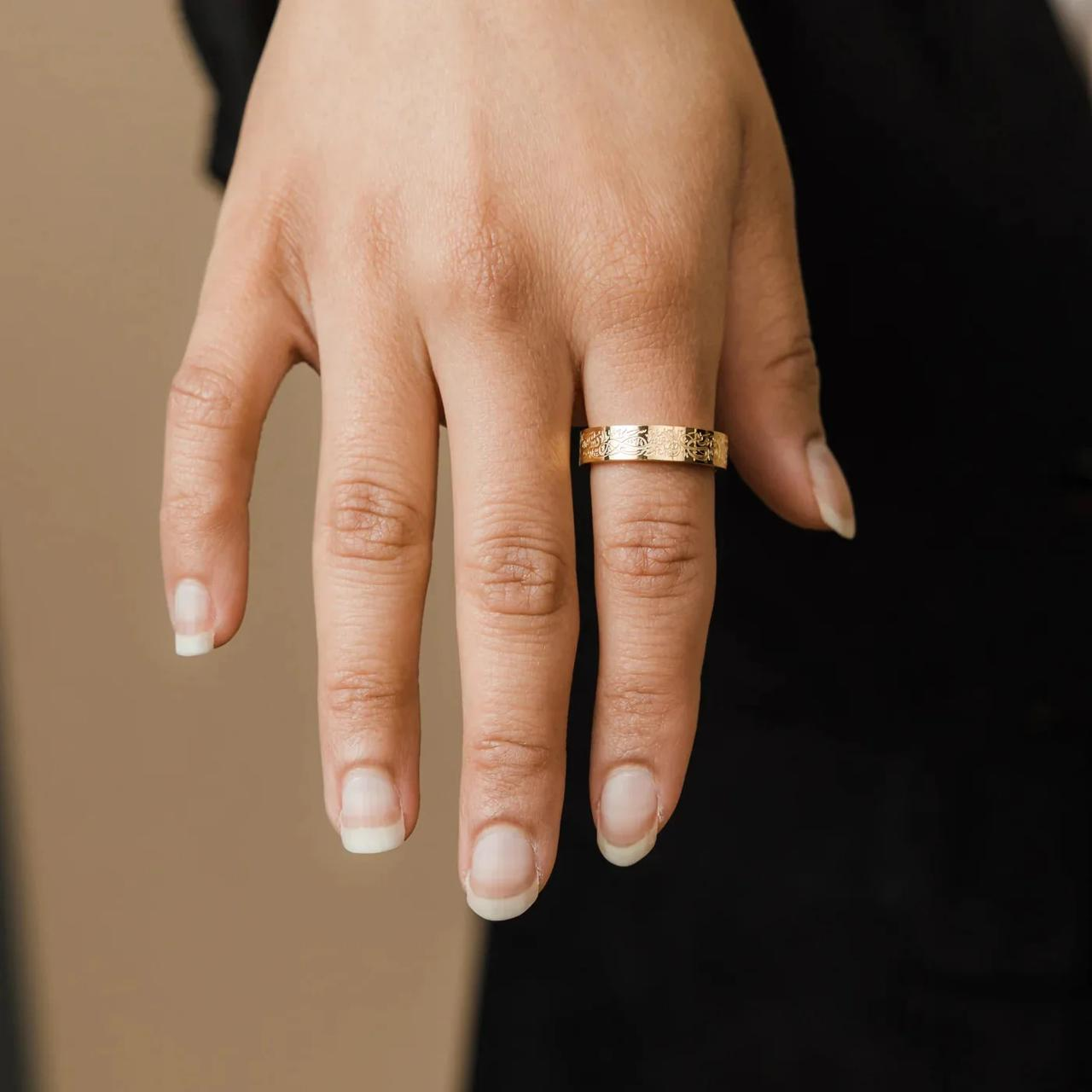 WM-R167 -Black Stainless Steel Ring — image 3