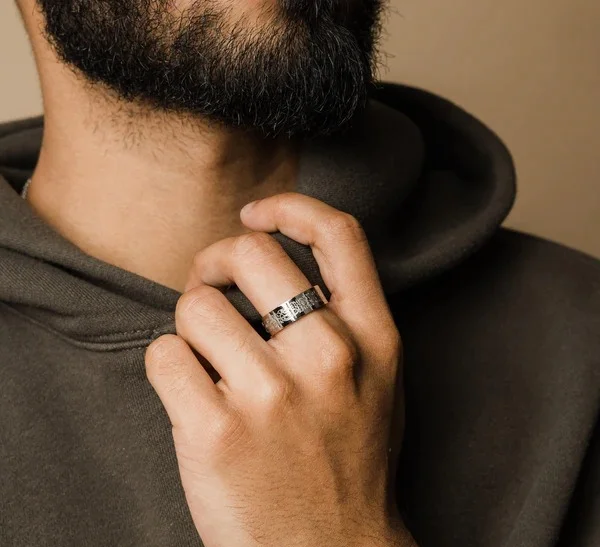 WM-R167 -Black Stainless Steel Ring — image 7