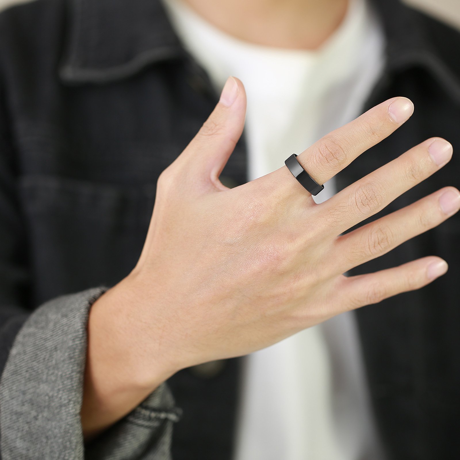 WM-R176 - Black Ceramic Ring — image 5