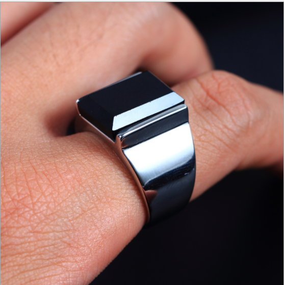 WM-R75 – Silver Stainless Steel Ring — image 5