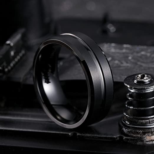 WM-R94 Tungsten Carbide Ring for Men 8 mm