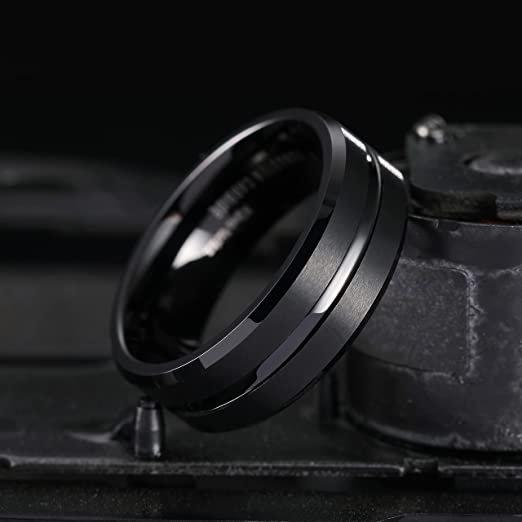 WM-R94 Tungsten Carbide Ring for Men 8 mm