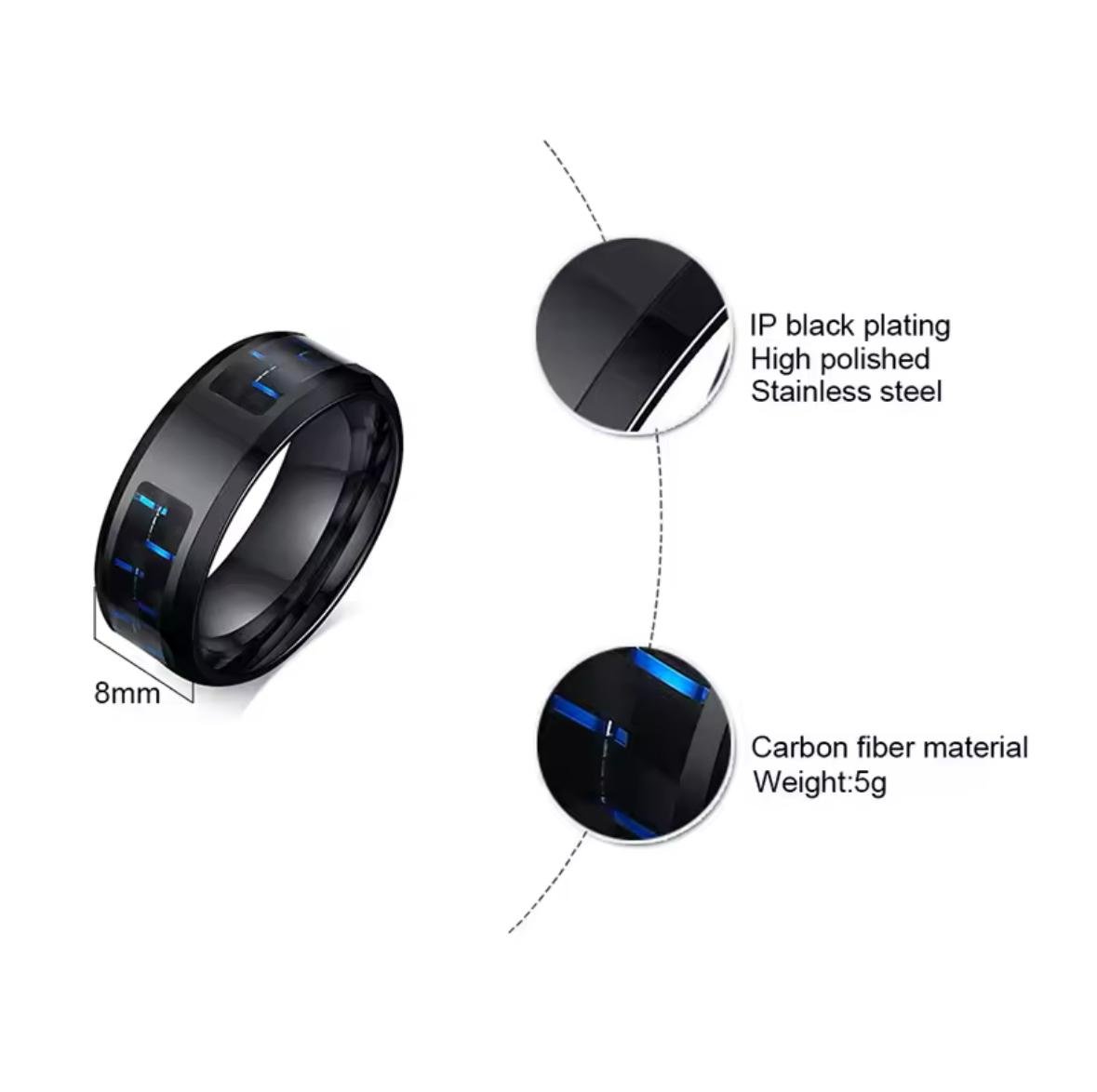 WMR-130 - Stainless Steel Men Ring — image 7