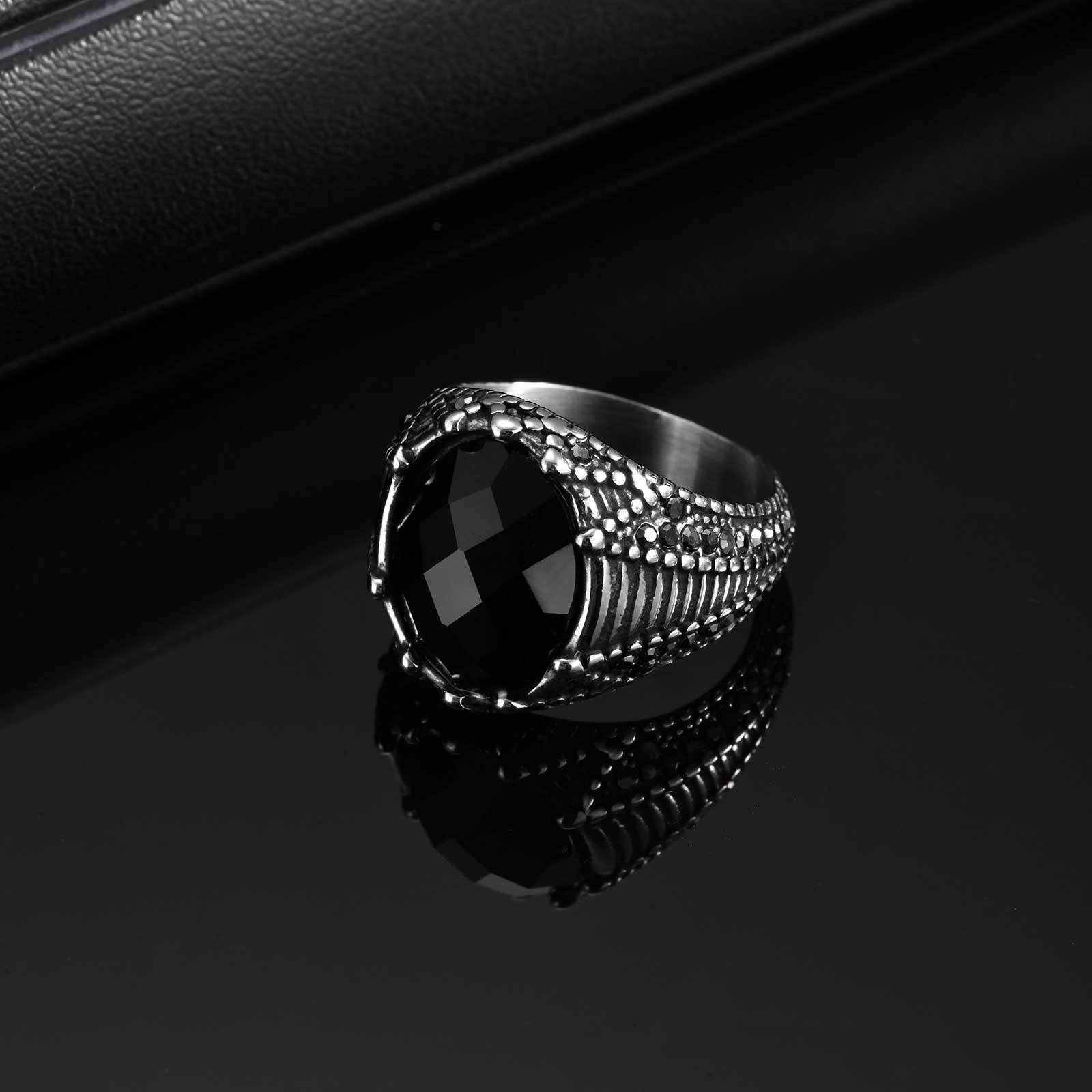 WMR-193 - Silver Stainless Steel Men Ring