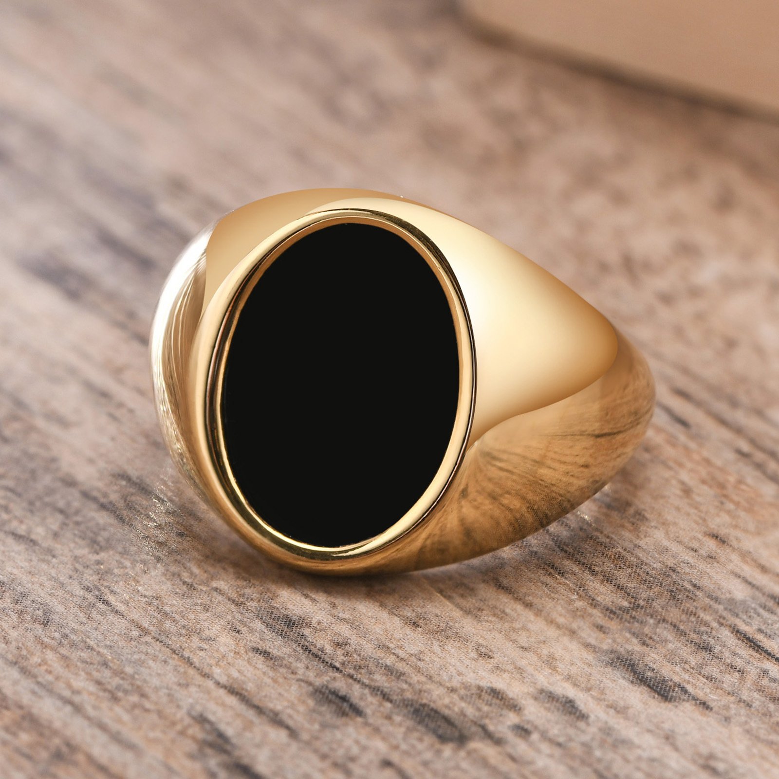 WMR151- Stainless Steel Ring Gold