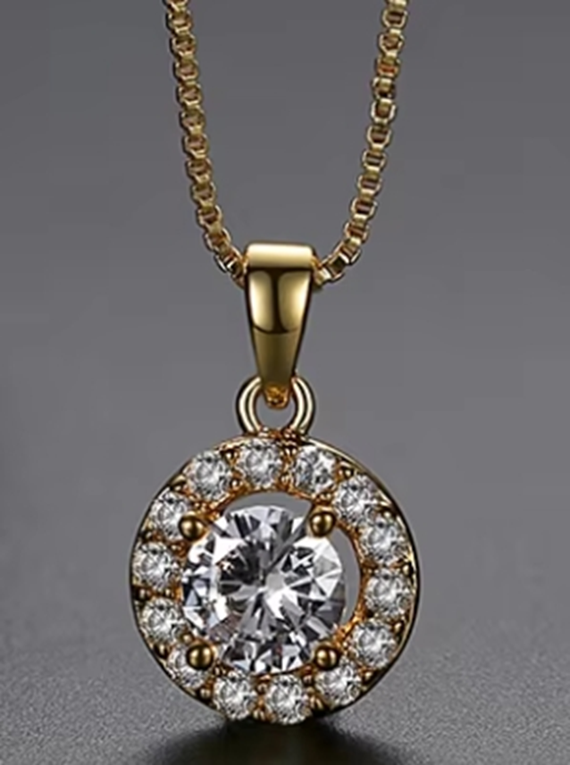 WP257- Golden Women Necklace Pendant