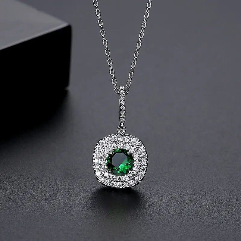 WP456- Green - Necklace/Pendant for Women