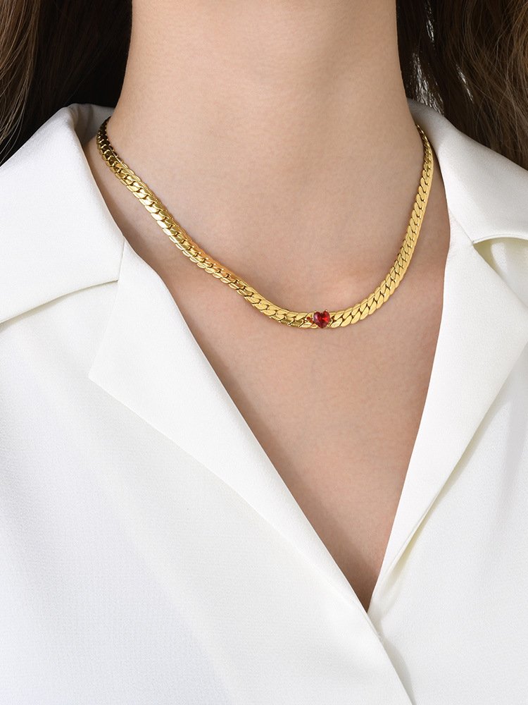 WP474 - Red Necklace Pendant for Women — image 4