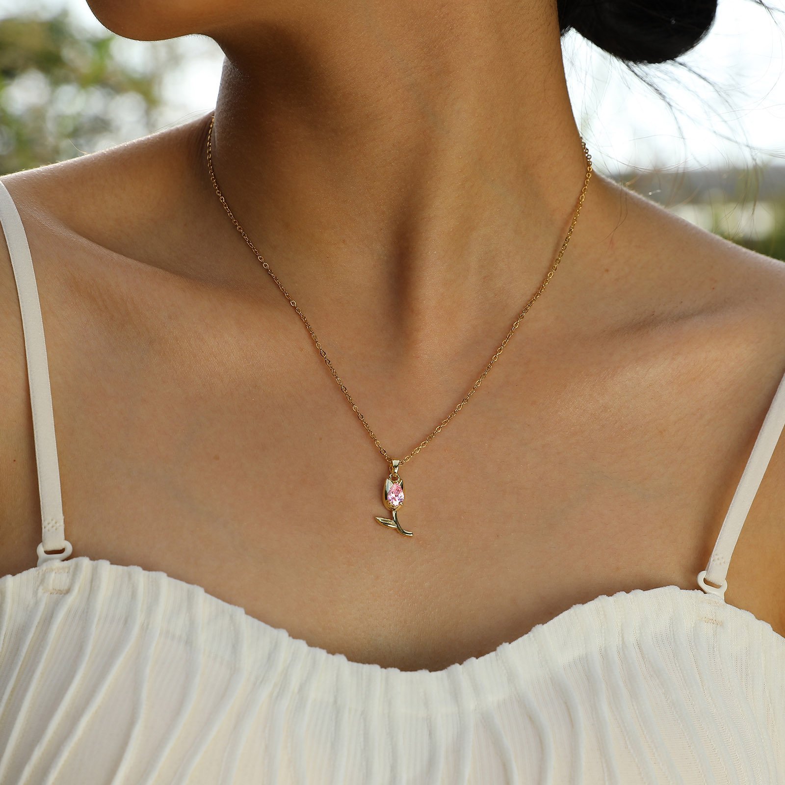 WP489 - White Necklace Pendant for Women — image 10
