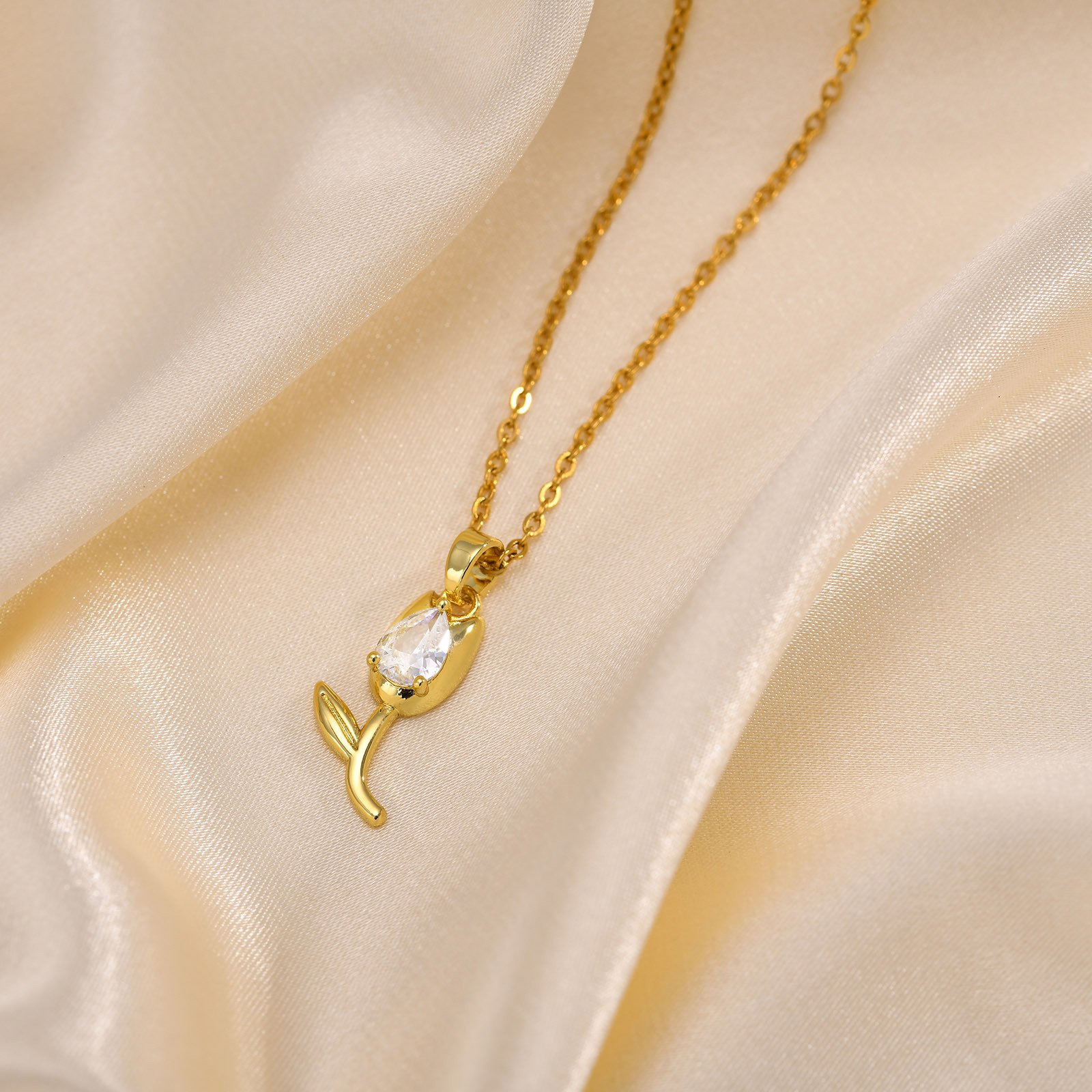 WP489 - White Necklace Pendant for Women — image 5