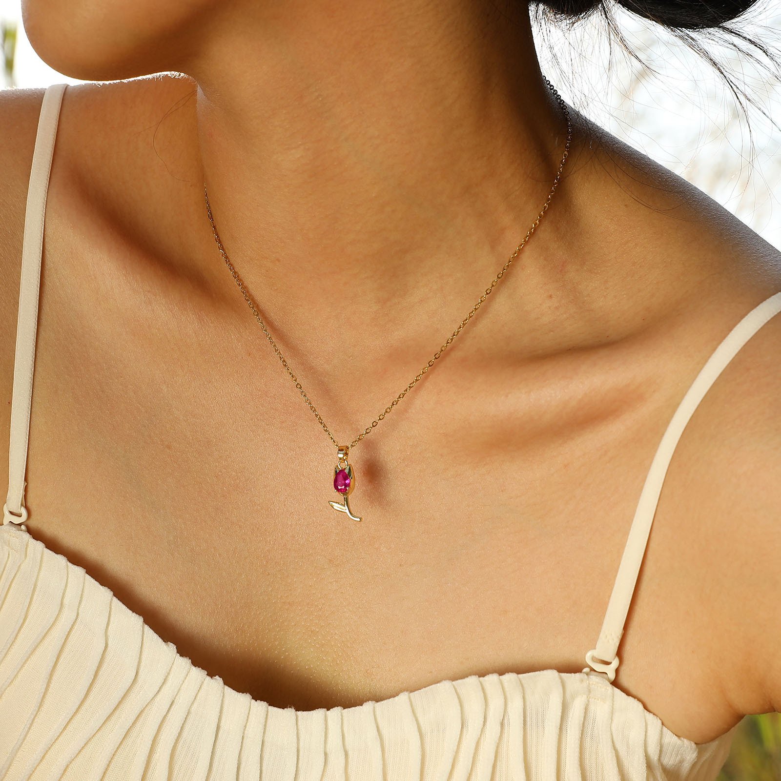 WP489 - White Necklace Pendant for Women — image 7
