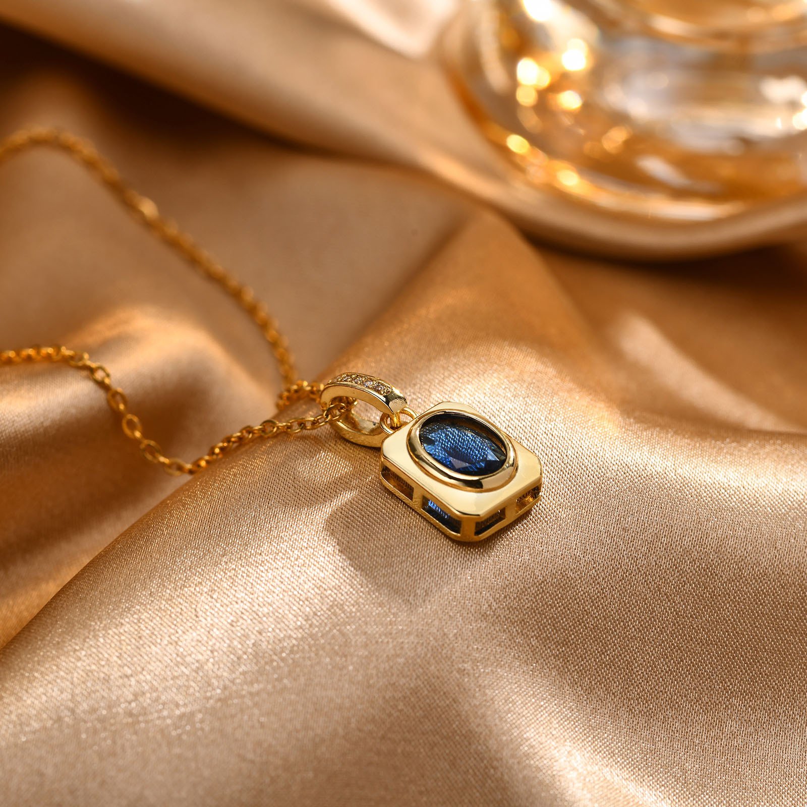 WP490 - Blue Necklace Pendant for Women