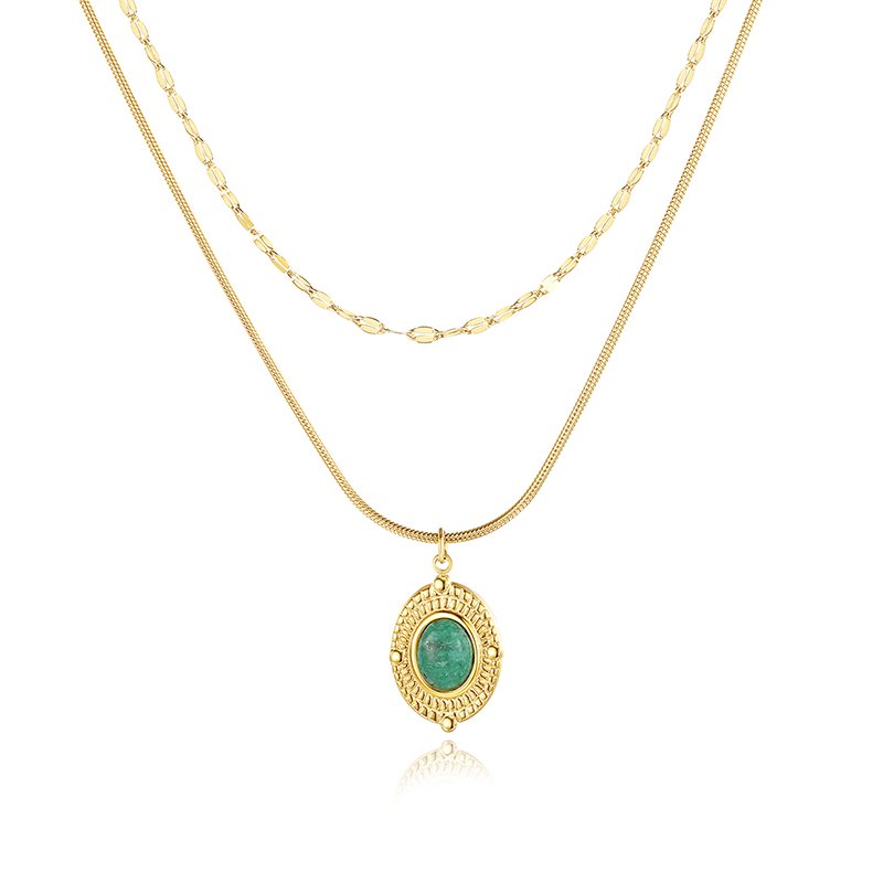 WP502 - Golden Necklace Pendant for Women