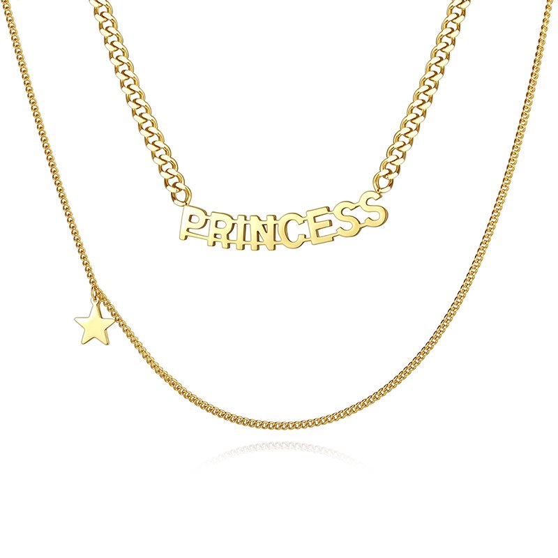 WP523 - Golden Necklace Pendant for Women