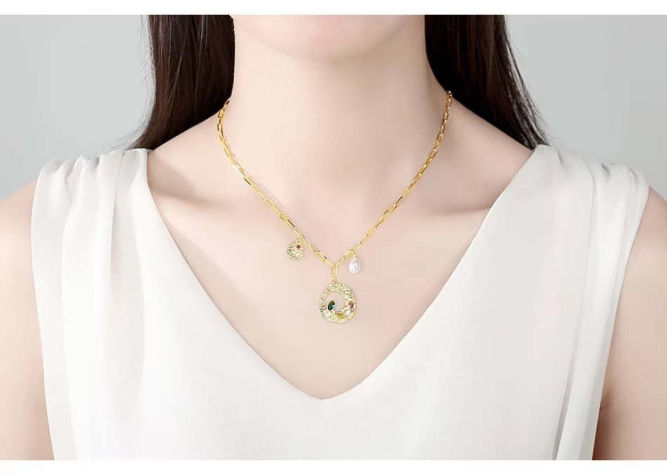 WP546- Multi Color Women Necklace Pendant — image 4