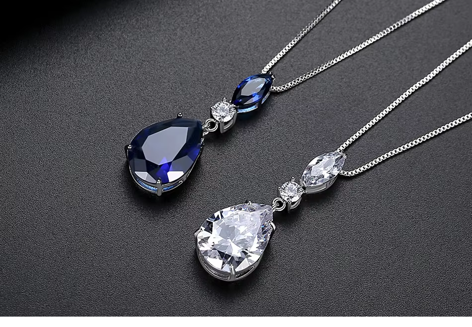 WP552- Blue Women Necklace Pendant — image 4