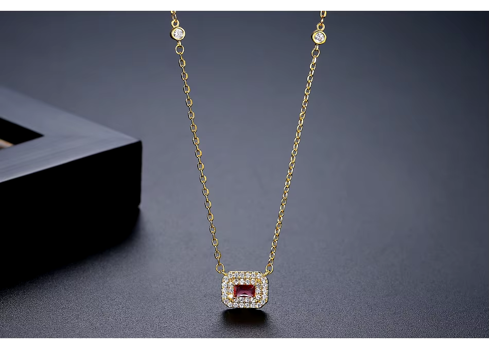 WP568- Red Women Necklace Pendant