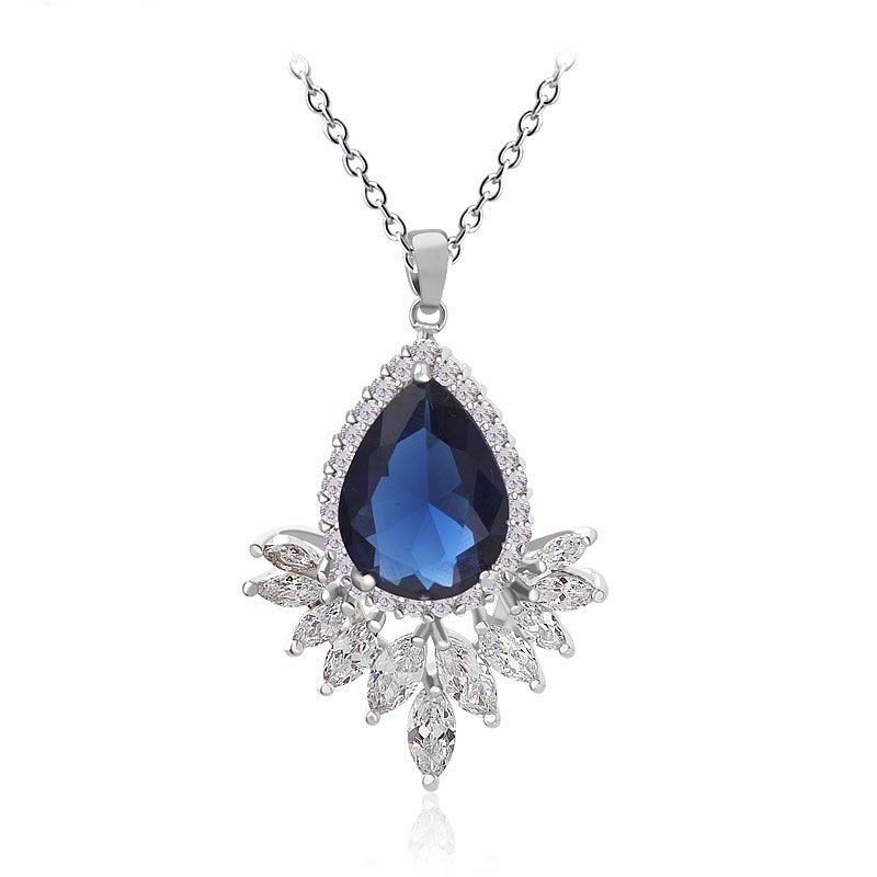 WP623 - Blue Women Necklace Pendant