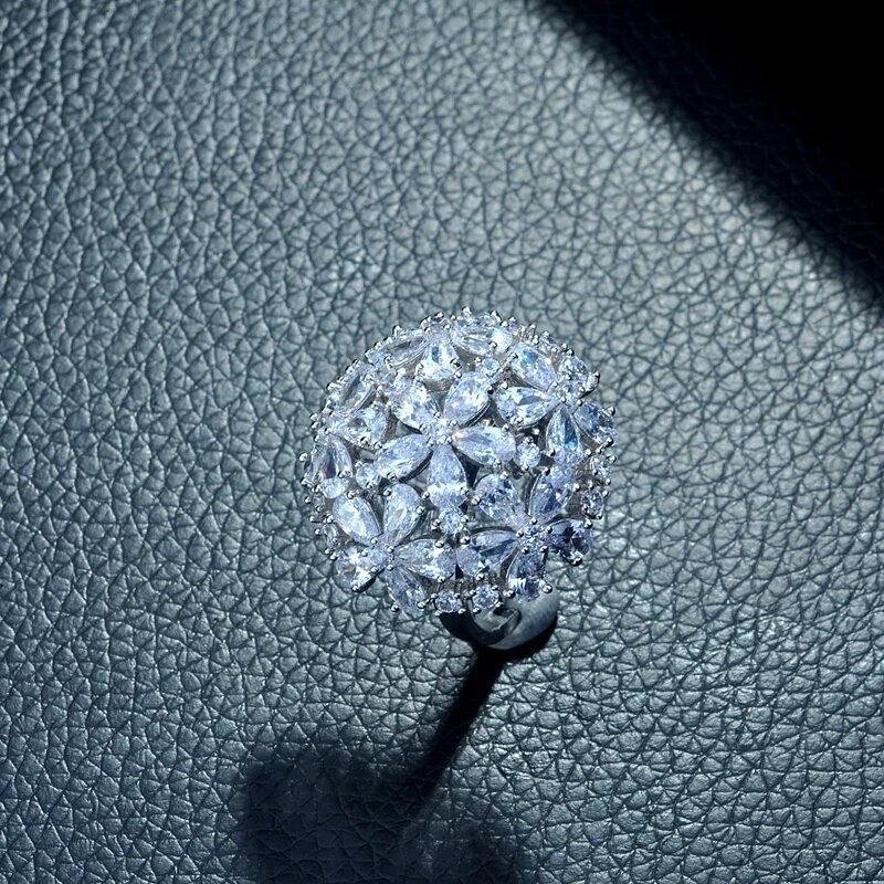 WR106 Silver Luxury Ring for Women