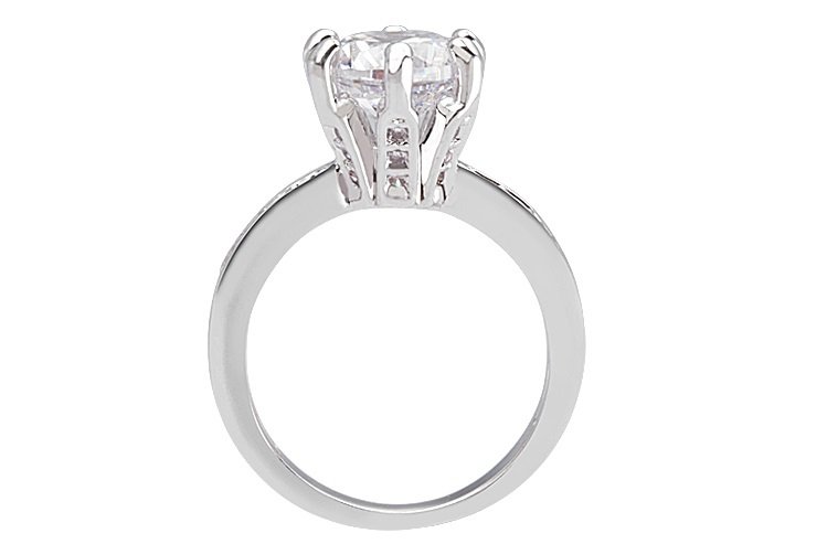 WR169 Silver Luxury Ring for Women — image 5