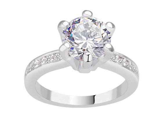 WR169 Silver Luxury Ring for Women — image 6
