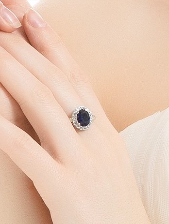 WR174 Blue Sapphire - Women Ring
