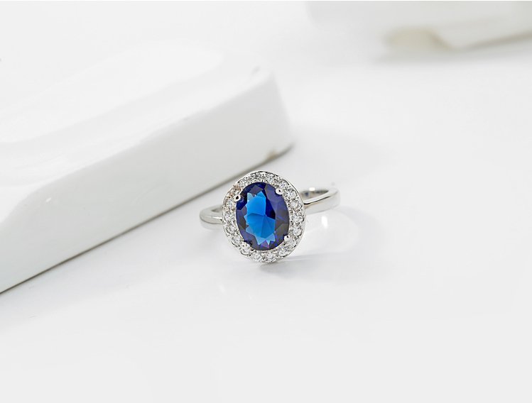 WR174 Blue Sapphire - Women Ring — image 4