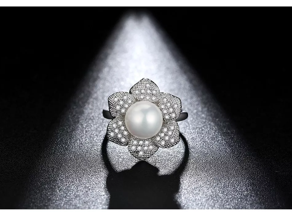 WR176Silver Luxury Ring for Women (Adjustable Ring) — image 3