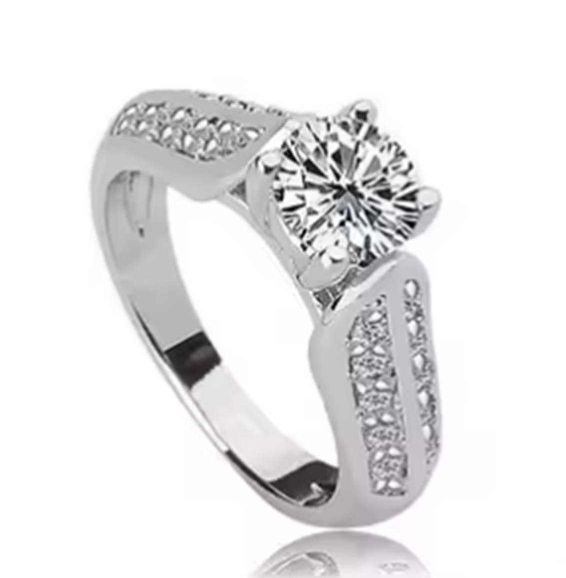 WR208 Silver Luxury Ring for Women — image 5