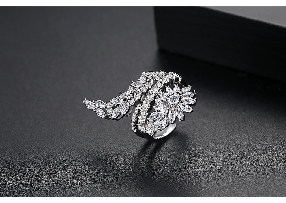WR249 Silver Luxury Ring for Women (Adjustable Ring) — image 4
