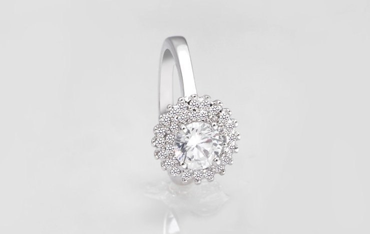 WR166 Silver Luxury Ring for Women