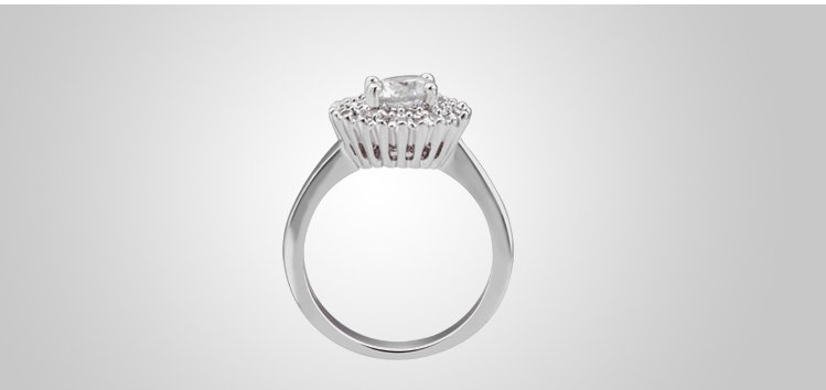 WR166 Silver Luxury Ring for Women — image 7