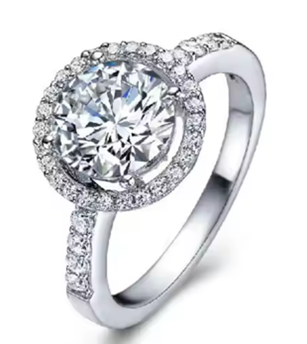 WR252 Silver Luxury Ring for Women