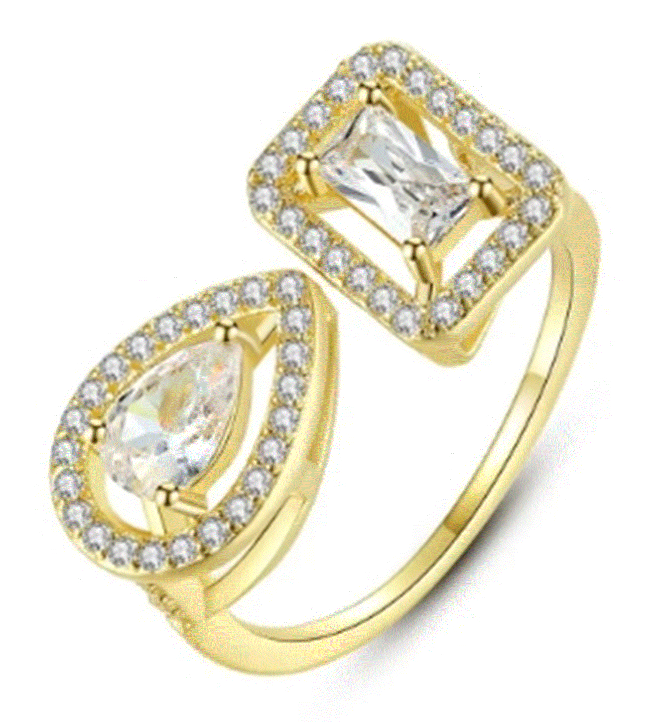 WR330 Golden Luxury Ring for Women (Adjustable Ring)
