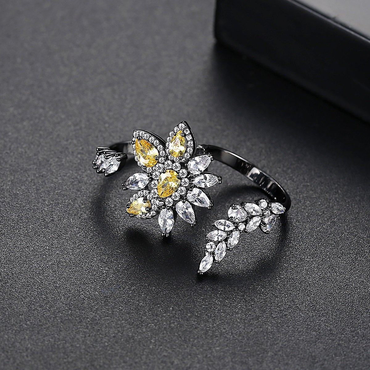 WR340 - Black Adjustable Ring — image 4