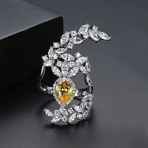 WR342 - White Adjustable Ring