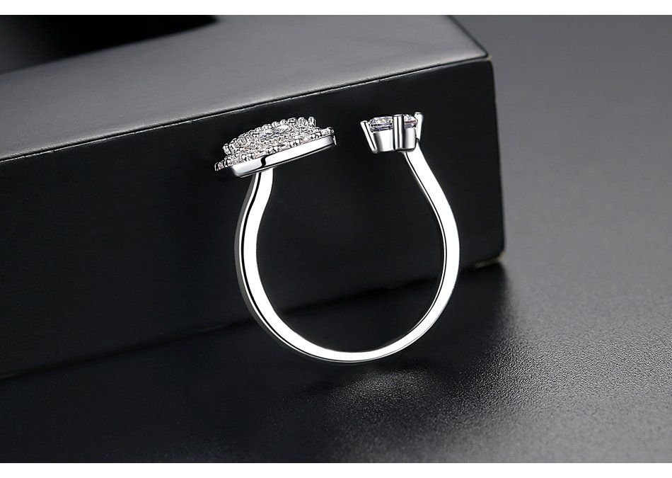 WR392 Silver Luxury Ring for Women (Adjustable Ring) — image 5