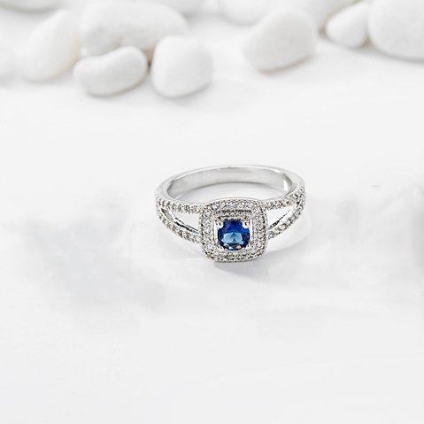 WR394 Blue Luxury Ring for Women
