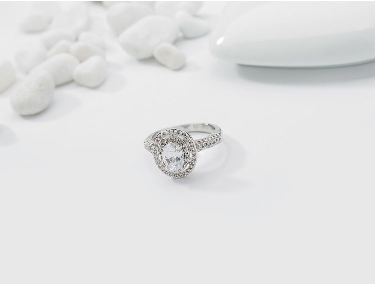 WR395 White Luxury Ring for Women