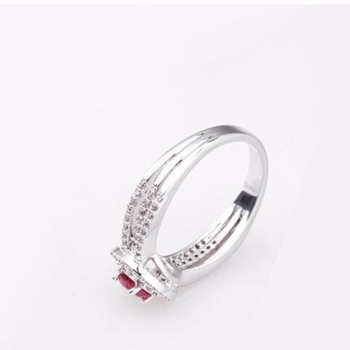 WR396 White Luxury Ring for Women — image 3