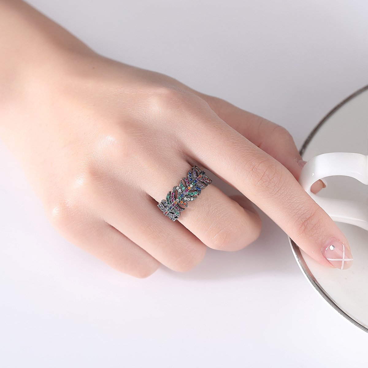 WR403 Luxury Ring Classic Band for Women — image 5