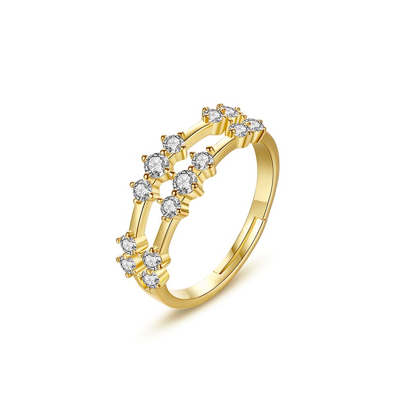 WR404 Silver Luxury Ring for Women (Adjustable Ring) — image 4